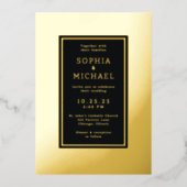 Einfache elegante Vorlage für Hochzeitsfotos (Vorderseite)