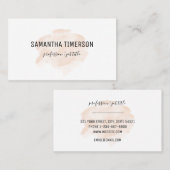 Einfache Elegante Wasserfarbe Beruflich Visitenkarte (Vorne/Hinten)