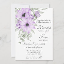 Einfache Elegante Wasserfarbe Lila Blumenladen