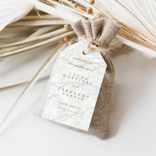 Einfache Elegante Wedding Gevor Geschenkanhänger
