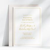 Einfache Elegante Weihnachten | Empfang von White Einladung