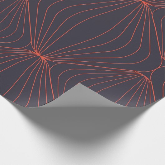 Einfache, elegante Weihnachten-inspirierte grafisc Geschenkpapier (Ecke)