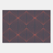 Einfache, elegante Weihnachten-inspirierte grafisc Geschenkpapier Set (Vorderseite 2)