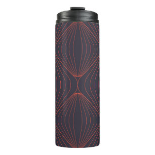 Einfache, elegante Weihnachten-inspirierte grafisc Thermosbecher