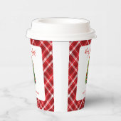 Einfache Elegante Weihnachten Pine Tree Pappbecher (Rechts)