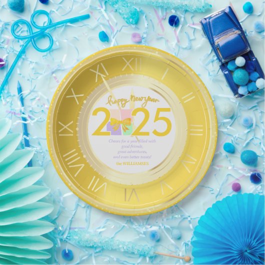 Einfache Elegante Weihnachts-Geschenkboxen Bow Pappteller (Party)