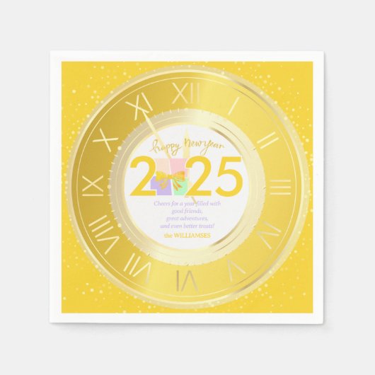 Einfache Elegante Weihnachts-Geschenkboxen Bow Serviette (Vorderseite)