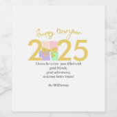 Einfache Elegante Weihnachts-Geschenkboxen Bow Weinetikett (Einzelnes Label)