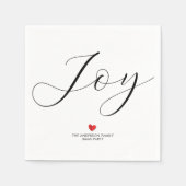 Einfache elegante Weihnachts-Joy-Feier Serviette (Vorderseite)