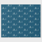 Einfache Elegante Weihnachts-Muster Urlaub Geschenkpapier (Flach)