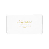 Einfache elegante Weihnachts-RSVP-Adresse