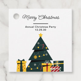 Einfache Elegante Weihnachtsbaum-Geschenkboxen Geschenkanhänger