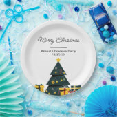 Einfache Elegante Weihnachtsbaum-Geschenkboxen Pappteller (Party)