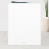 Einfache Elegante Weihnachtsbaum | Kiefernbaum Dankeskarte (Rückseite)