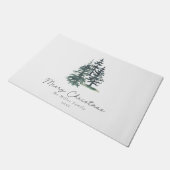 Einfache Elegante Weihnachtsbaum | Kiefernbaum Fußmatte (Schrägansicht)