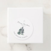 Einfache Elegante Weihnachtsbaum | Kiefernbaum Geschenkanhänger (Beispiel)