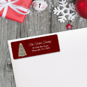 Einfache Elegante Weihnachtsbaum Party Einladung R