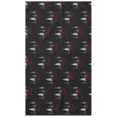 Einfache Elegante Weihnachtsbaume | Schwarz Tischdecke (Vorderseite)