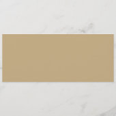 Einfache elegante Weihnachtsbaumen auf Gold Menükarte (Rückseite)