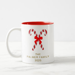 Einfache elegante Weihnachtsfamilie Candy Zweifarbige Tasse