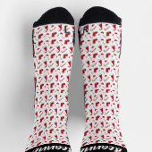 Einfache elegante Weihnachtsfamilie Socken (Oben)