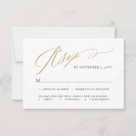 Einfache, elegante Weihnachtsfeier RSVP Karte