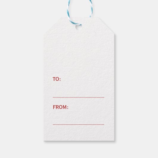 Einfache, elegante Weihnachtsgotteskript Geschenkanhänger (Rückseite)