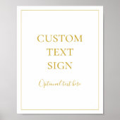 Einfache Elegante Weihnachtskarten & Geschenke Eig Poster (Vorne)