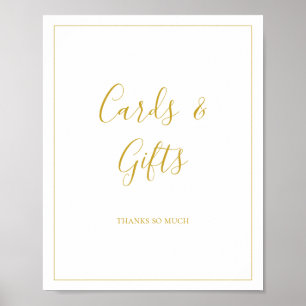 Einfache Elegante Weihnachtskarten Und Geschenke B Poster
