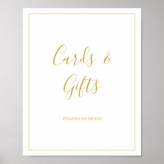 Einfache Elegante Weihnachtskarten und Geschenke U Poster (Vorne)