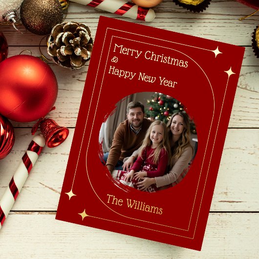 Einfache elegante Weihnachtskarten Vorlage Urlaub