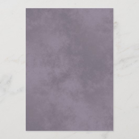 Einfache elegante Weiß mit Navy & Lavender Wedding Menükarte (Rückseite)