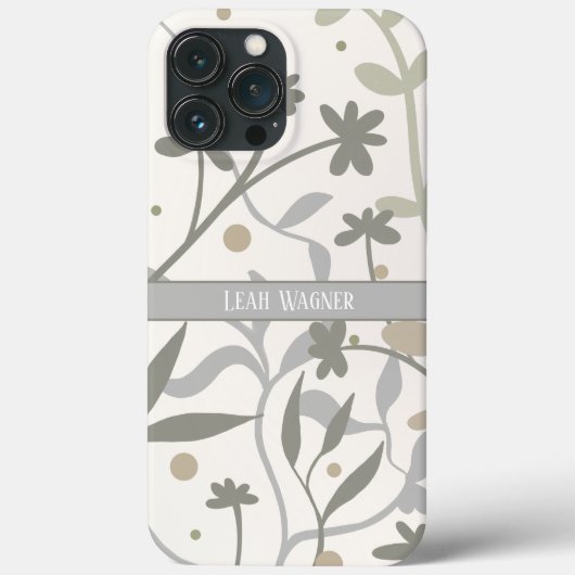 Einfache Elegante Weiß Moderne, maßgeschneiderte B Case-Mate iPhone Hülle (Rückseite)