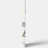 Einfache Elegante Weiß Moderne, maßgeschneiderte B Case-Mate iPhone Hülle (Rückseite / Rechts)