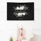 Einfache, elegante weiße Blume Banner (InSitu)