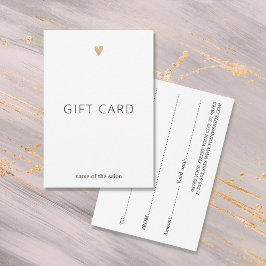 Einfache Elegante Weiße Imitate Goldenes Herz Schö