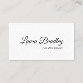 Einfache, elegante, weiße Norm, 3,5" x 2,0" Busse Visitenkarte