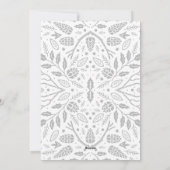 Einfache Elegante Weiße Rahmen Foto Weihnachten (Rückseite)