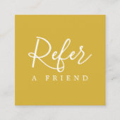 Einfache Elegante Weiße Referenzkarte Empfehlungskarte (Vorderseite)