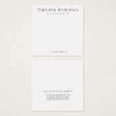 Einfache, elegante, weiße, schwarze Herzen (Vorne & Hinten)