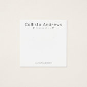 Einfache, elegante, weiße, schwarze Herzen (Vorderseite)