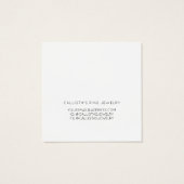 Einfache, elegante, weiße, schwarze Herzen (Rückseite)