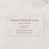 Einfache elegante weiße Visitenkarte (Rückseite)