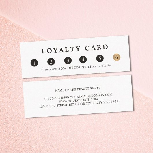 Einfache Elegante Weißes Imitat Treuekarte