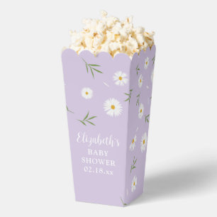 Einfache elegante White Daisies Baby Dusche Geschenkschachtel