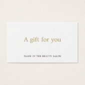 Einfache Elegante White Imitate Goldene Schönheit (Vorderseite)