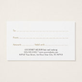 Einfache Elegante White Imitate Goldene Schönheit (Rückseite)