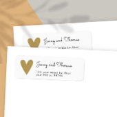 Einfache Elegante White Imitats Hochzeit Gold Herz