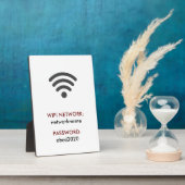 Einfache Elegante WiFi-Netzwerkkennwortmeldung Fotoplatte (Seite)