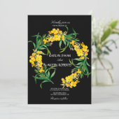 Einfache Elegante Wildblume Einladung (Stehend Vorderseite)